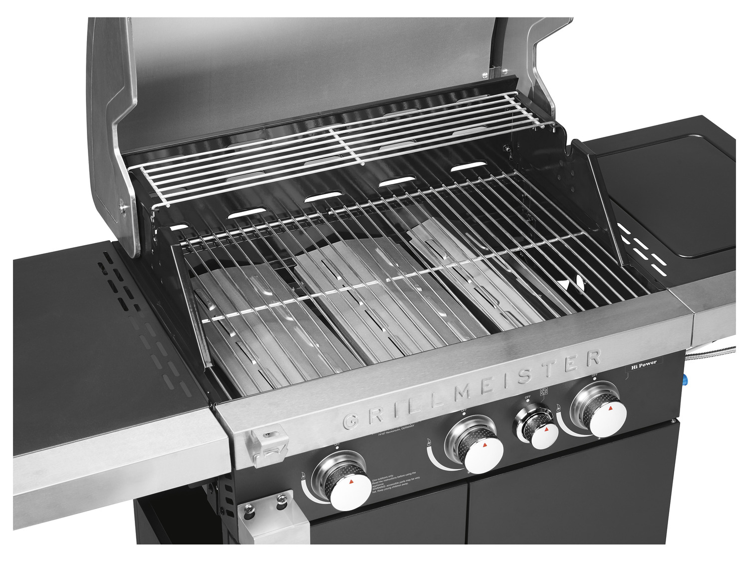 Grillmeister Gasgrill 3plus1 Brenner 14 4 Kw Plynový gril 14,4 kW, 3 + 1 | Lidl.cz