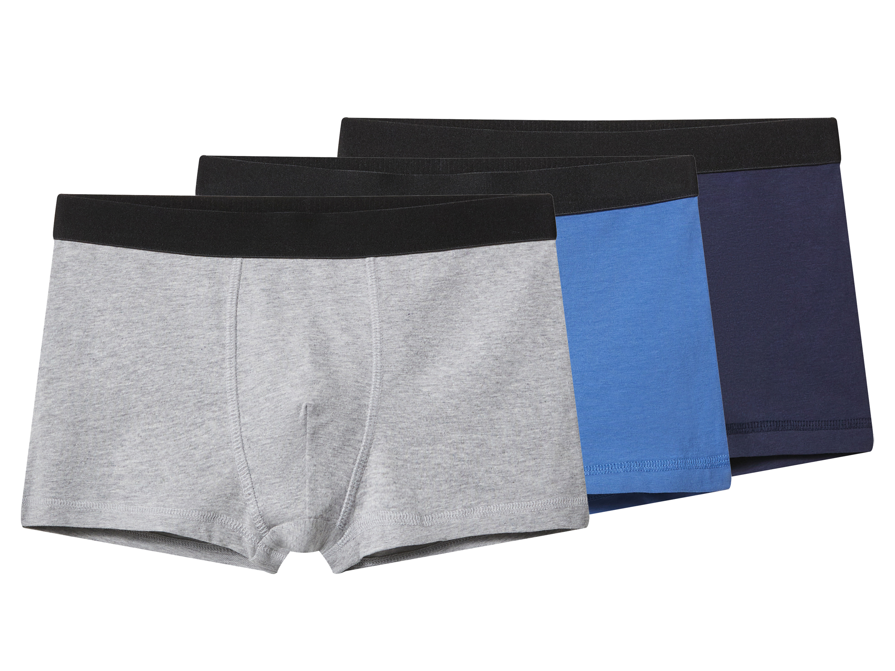esmara® Chlapecké boxerky, 3 kusy (modrá/šedá, 134/140)