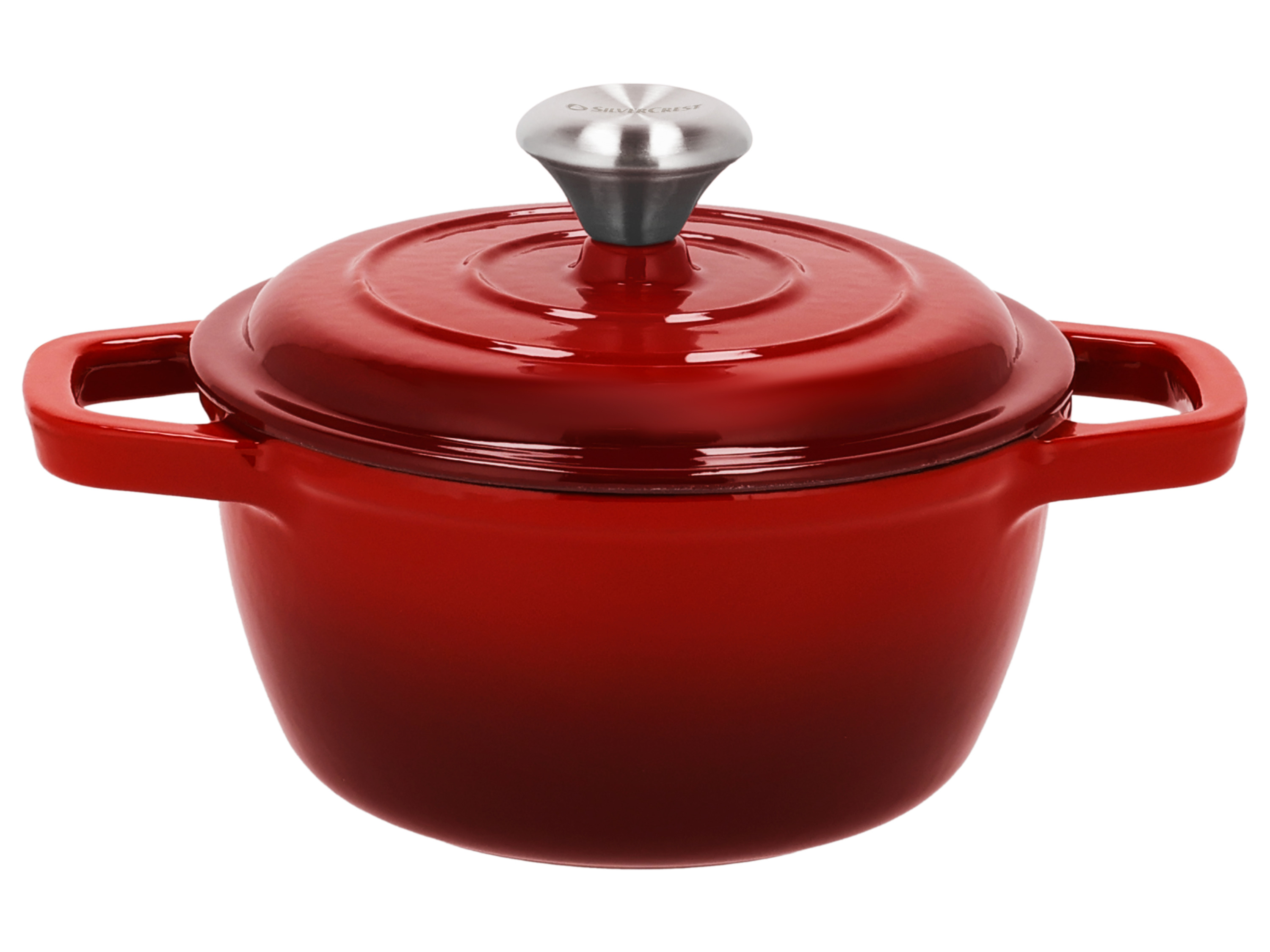 Silvercrest® Litinový hrnec Premium, Ø 16 cm / 1,4 l (červená)