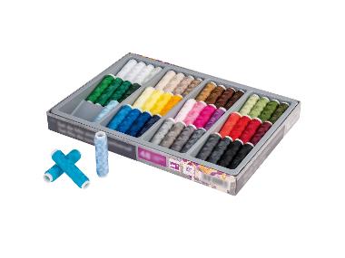 crelando® Sada univerzálních syntetických nití, 48dílná