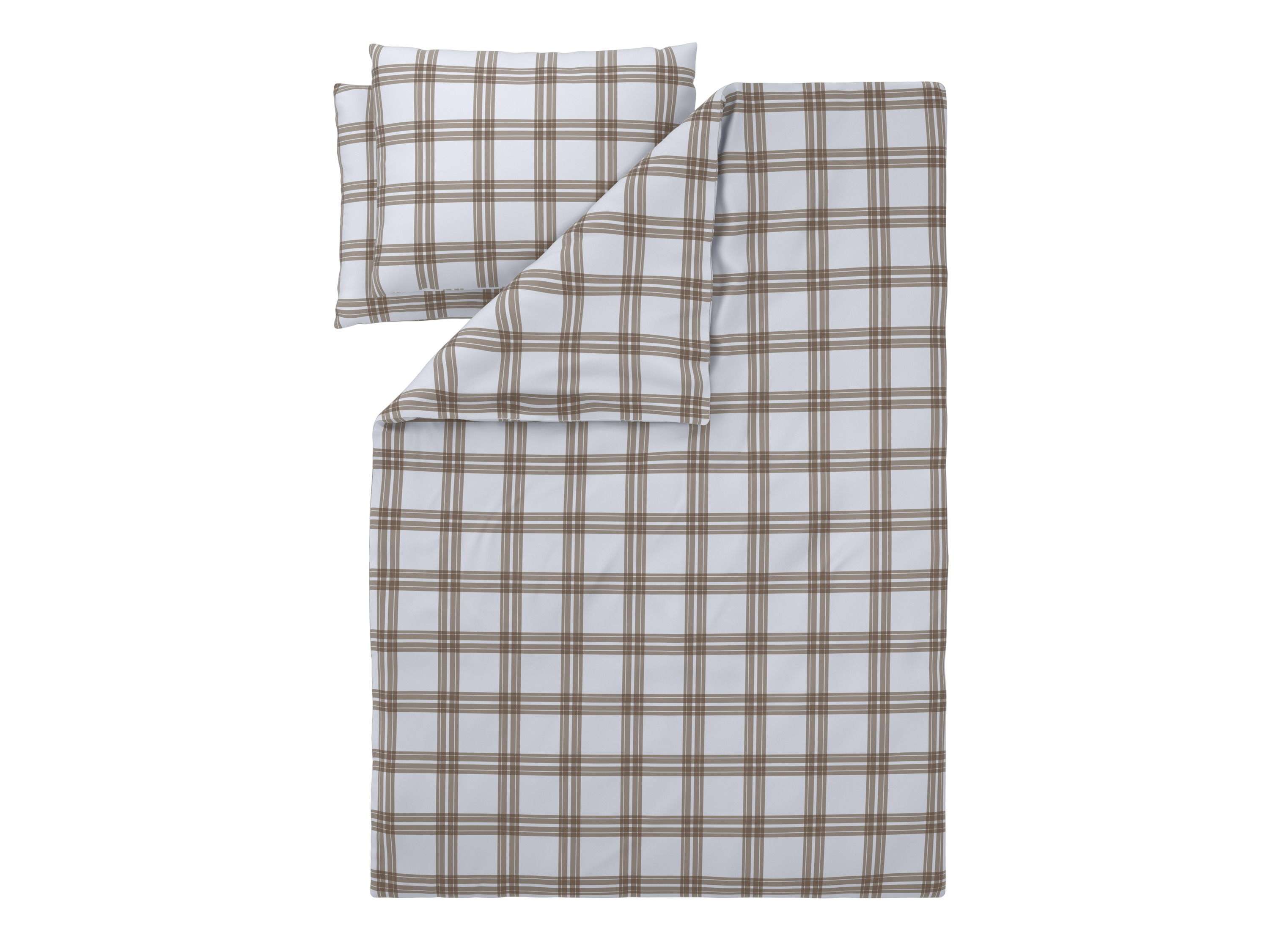 Livarno® Ložní povlečení z jemného flanelu, 200 x 220 cm, 70 x 90 cm (kostka/béžová)