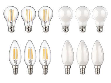 LIVARNO® Filamentová LED žárovka, 3 kusy