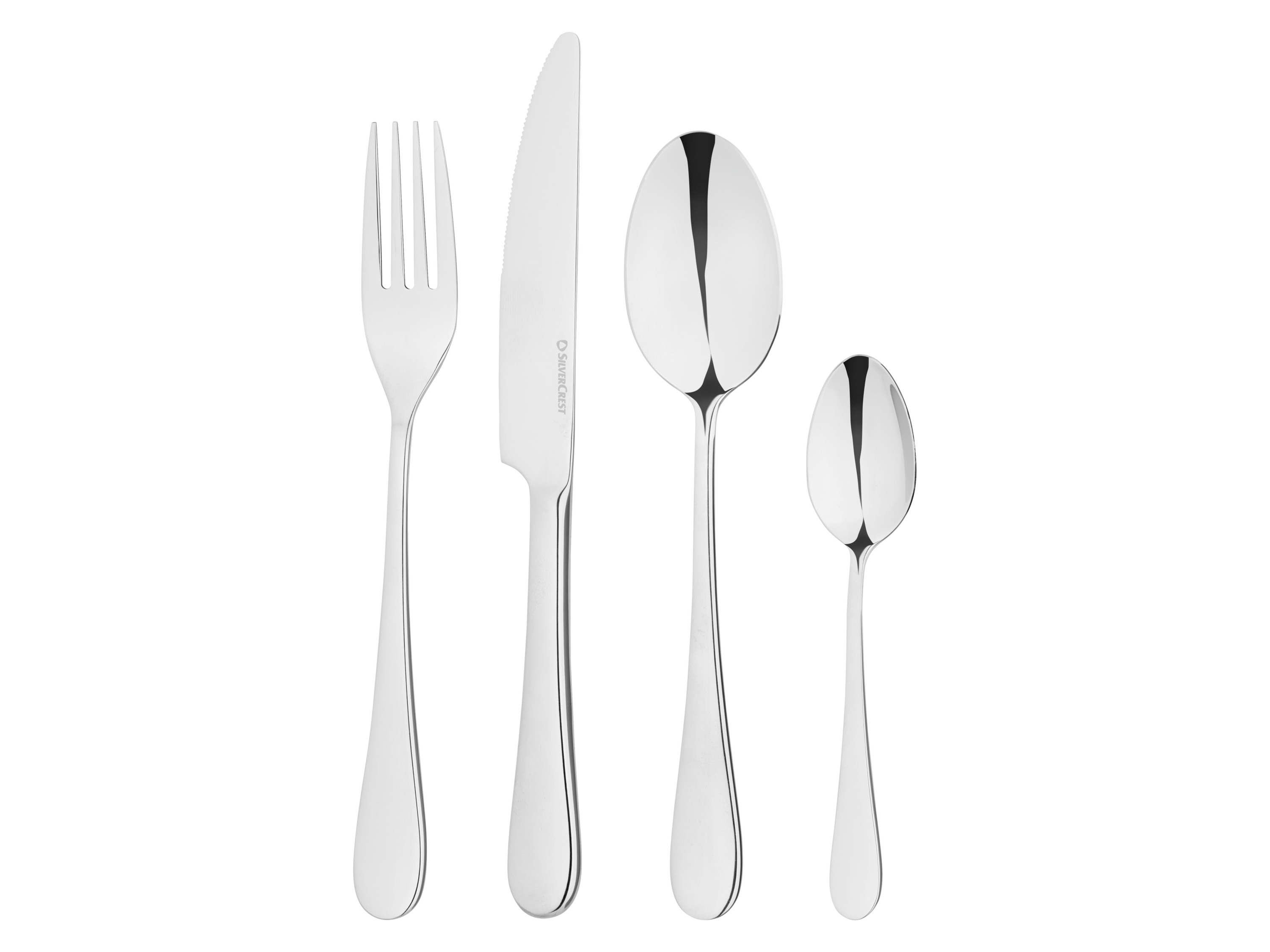 Silvercrest® Sada příborů z nerezové oceli, 24dílná (klasické)