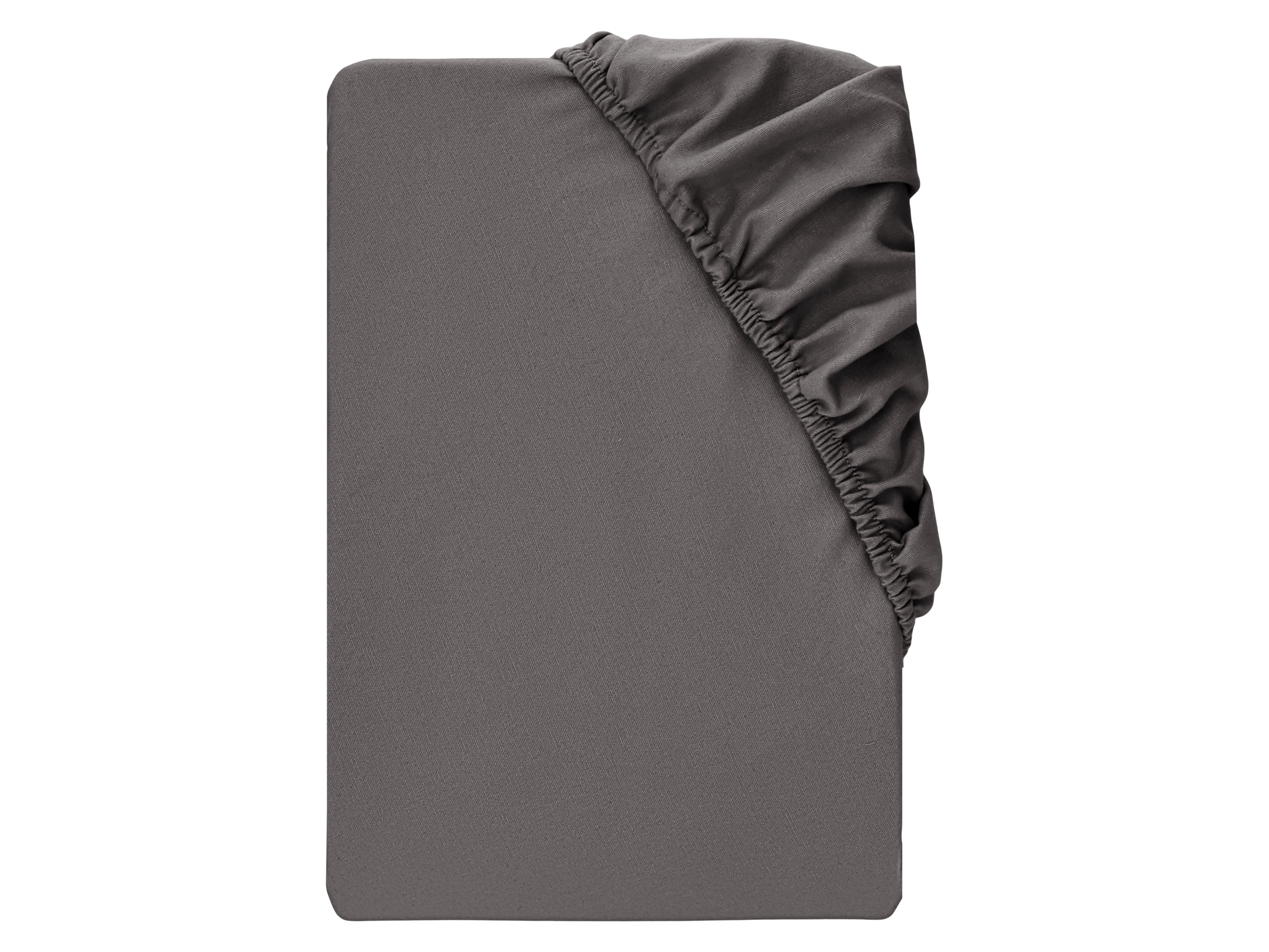 Livarno® Napínací prostěradlo z jemného flanelu, 140-160 x 200 cm (šedá)