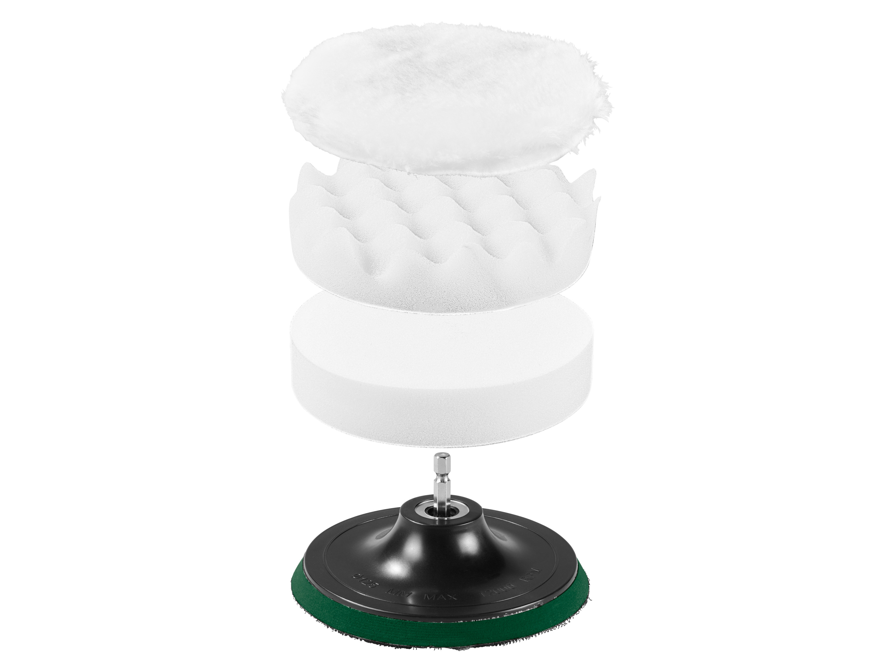 Parkside® Příslušenství k leštičce, Ø 6,3 mm (sada na leštění, 5dílná)