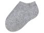 Šedá ponožka na bílém pozadí.