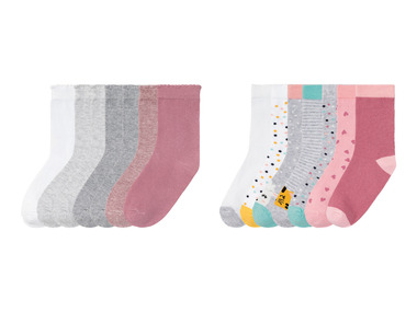lupilu Dívčí ponožky s BIO bavlnou, 7 párů