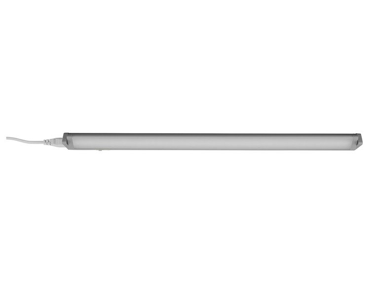 Bílá LED lampa s kabelem.