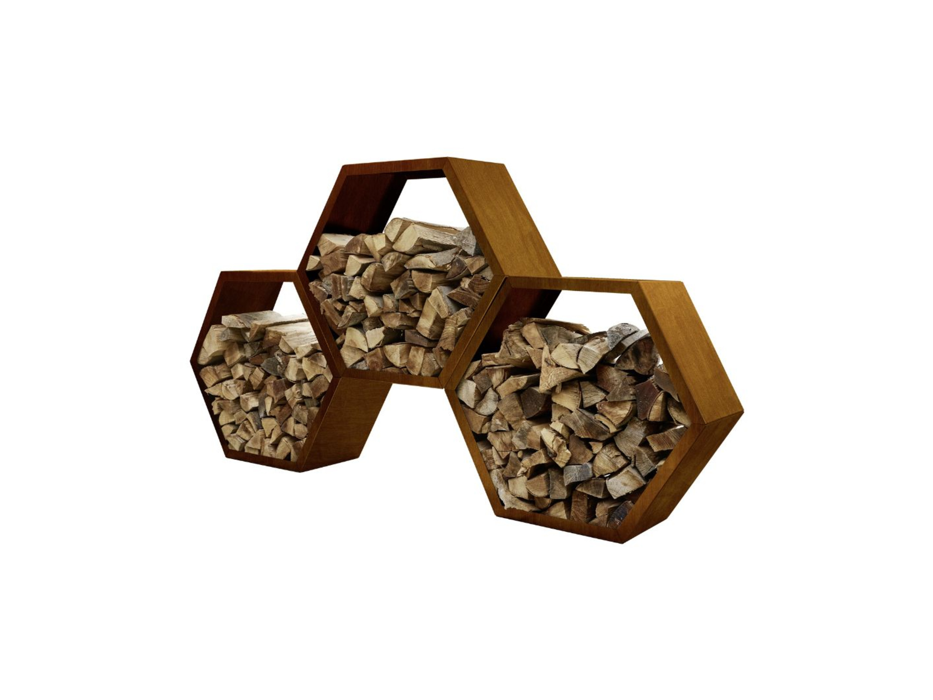 Home Deluxe Dřevník »Antares« (3dílná sada)