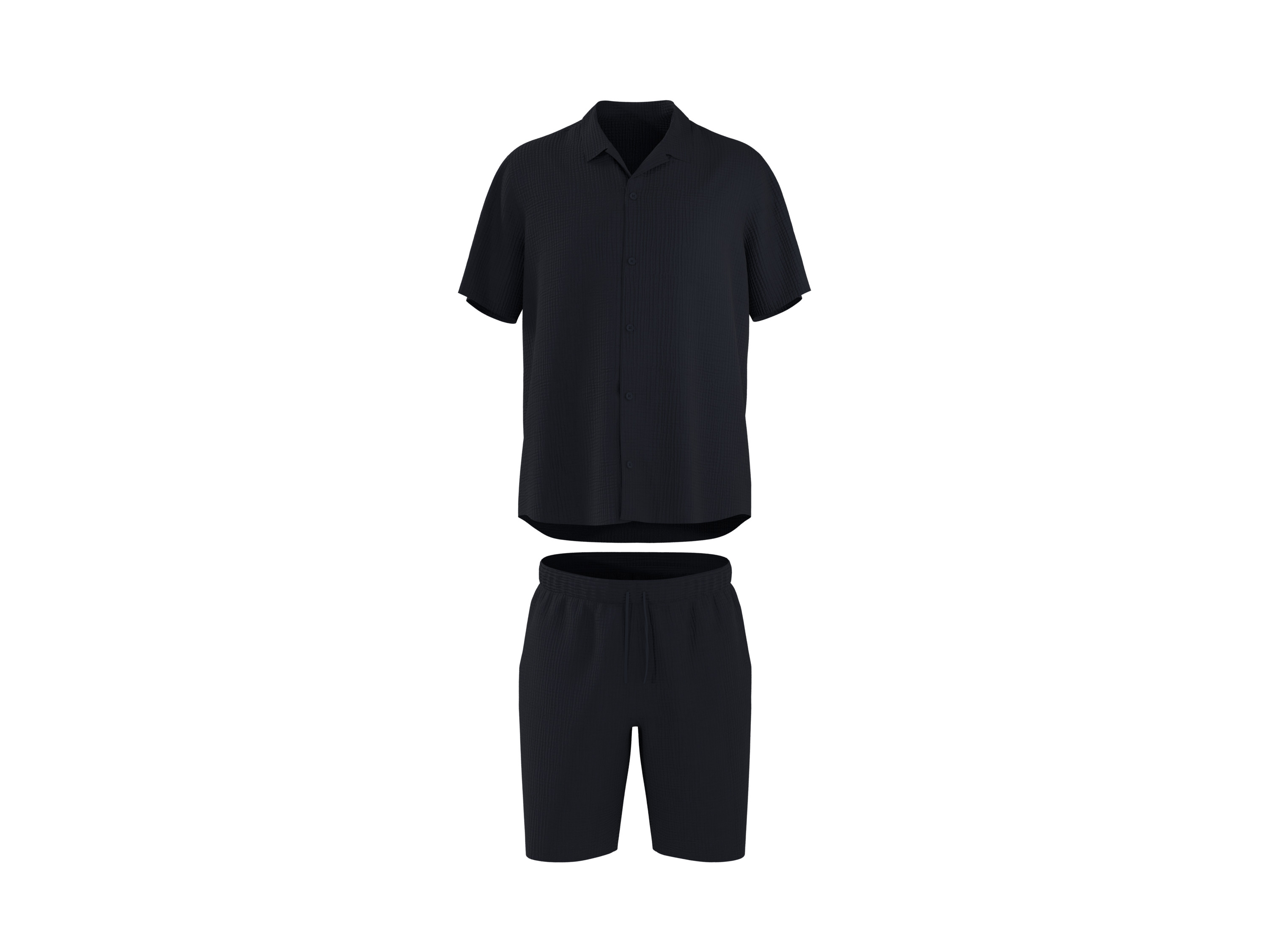 Esmara MEN Pánské mušelínové pyžamo (navy modrá, L (52/54))