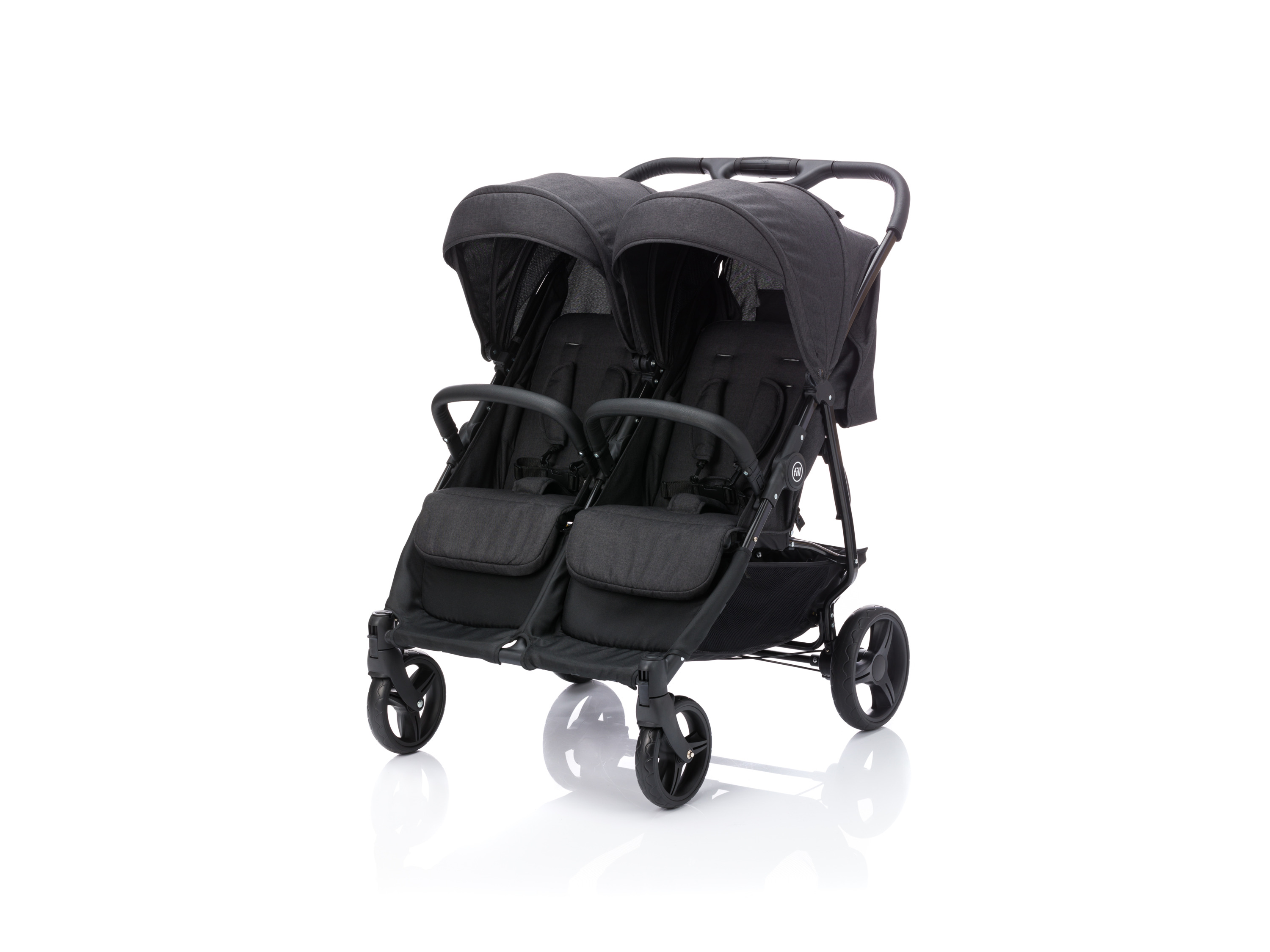 Fillikid Kočárek pro dvojčata Duo black melange