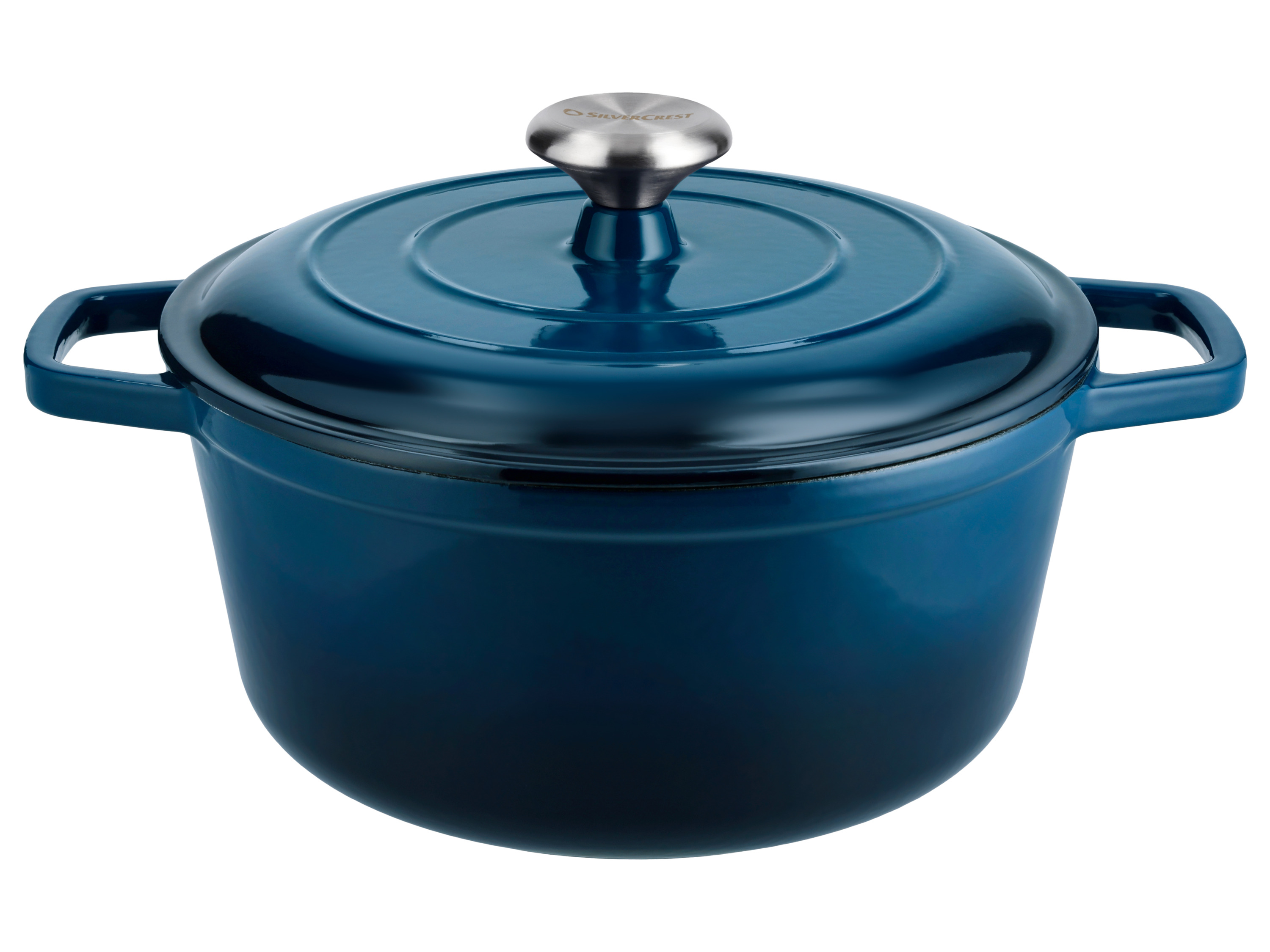 Silvercrest® Litinový hrnec Premium, Ø 26 cm / 5,0 l (modrá)