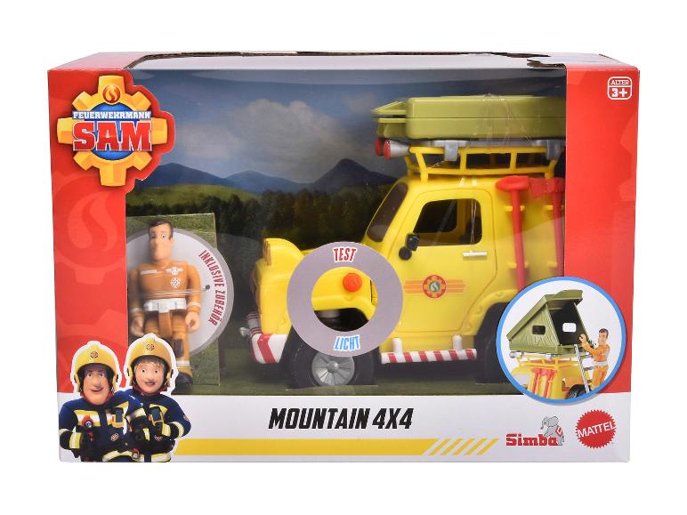 Simba sada hraček 'Sam hasič': 4x4 terénní vozidlo a figurky.