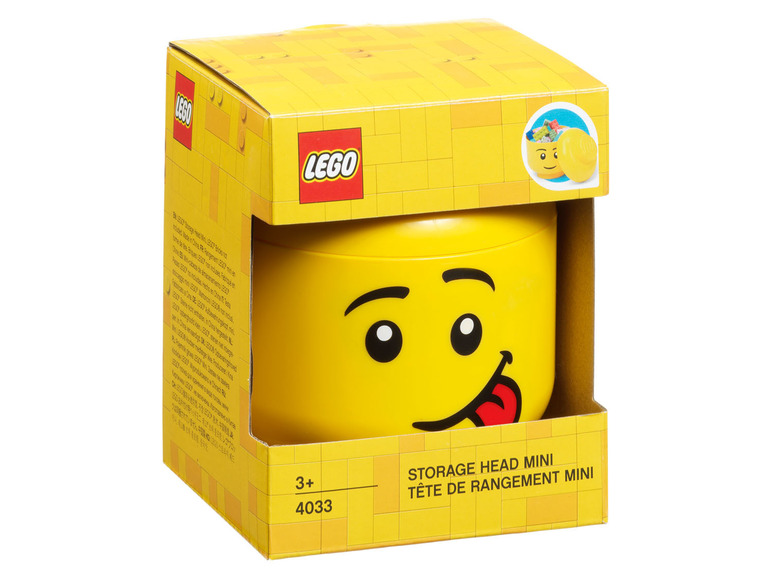  Zobrazit na celou obrazovku Malý úložný box ve tvaru Lego hlavy - Obrázek 4