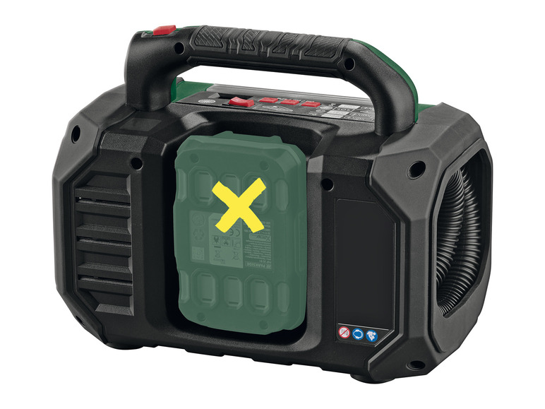  Zobrazit na celou obrazovku PARKSIDE® Aku kompresor a pumpa 20 V PKA 20-Li C3 – bez akumulátoru a nabíječky - Obrázek 9