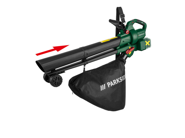  Zobrazit na celou obrazovku PARKSIDE® Aku vysavač / foukač listí 40 V PLSBA 40-Li A1, 2x Smart 4 Ah - Obrázek 4