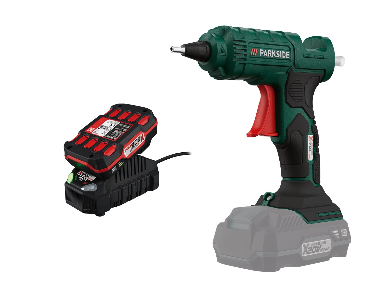 ᐉ PARKSIDE Aku tavná lepicí pistole PHPA 20-Li A1, 2 Ah / CZ / Price