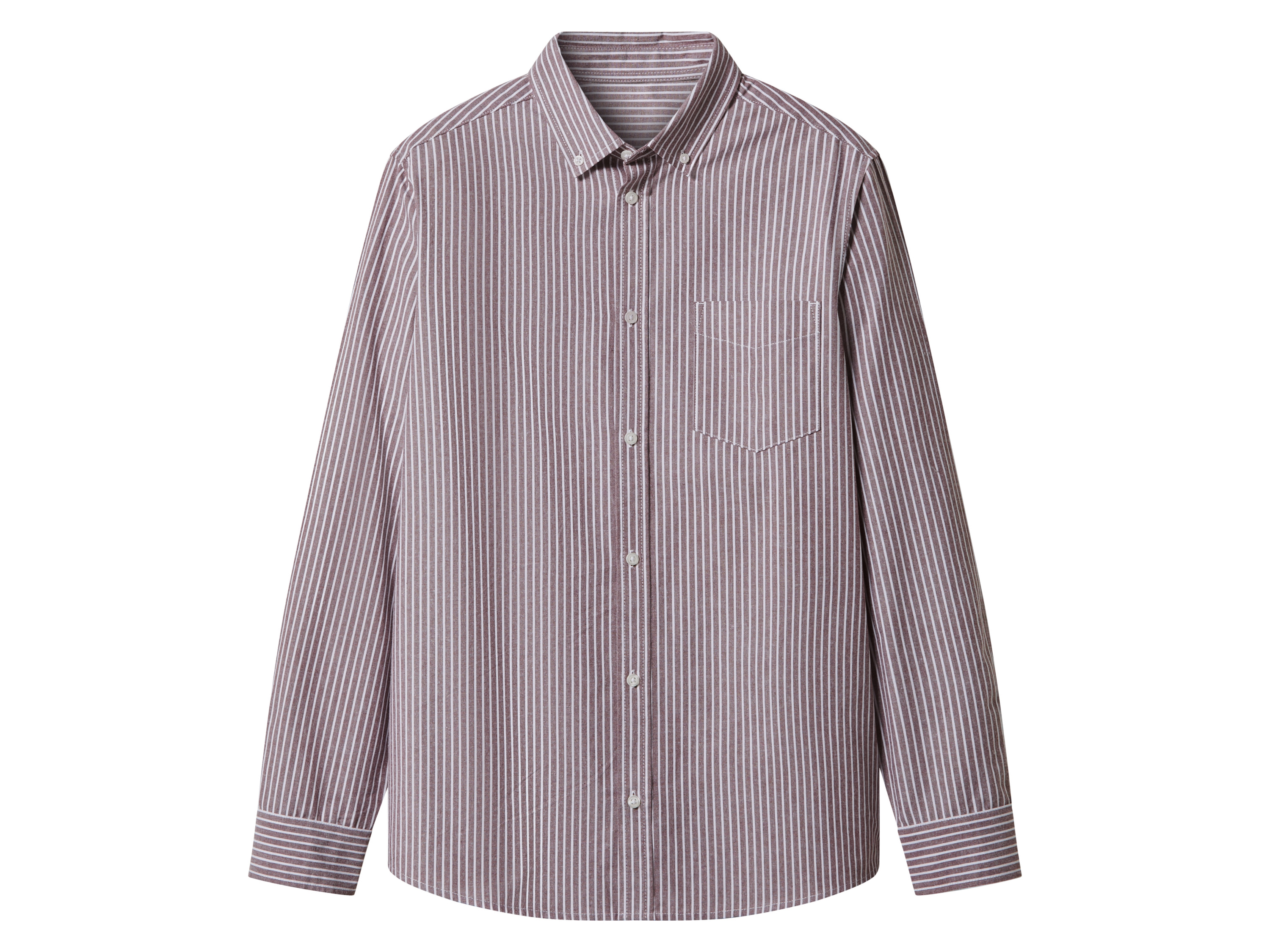 esmara Men Pánská volnočasová košile (bordó/bílá, Xl(43/44))