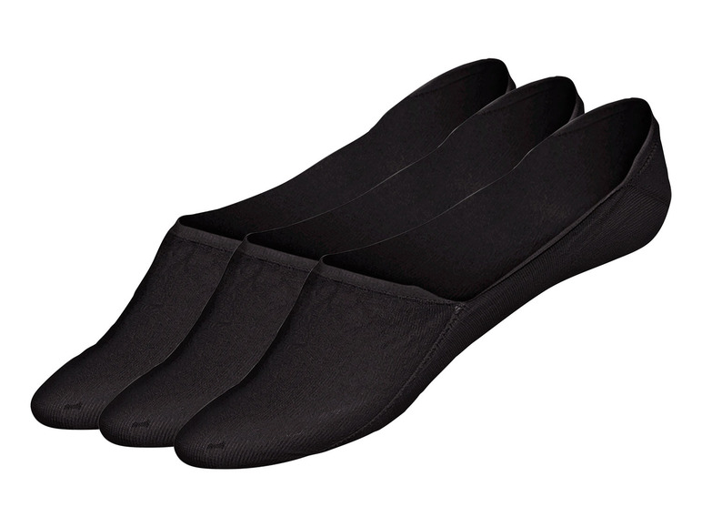 esmara® Dámské / Pánské bezešvé nízké ponožky, 3 páry (39/42, černá, Mid-Cut)