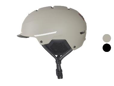 CRIVIT Dámská / Pánská městská cyklistická helma s koncovým světlem