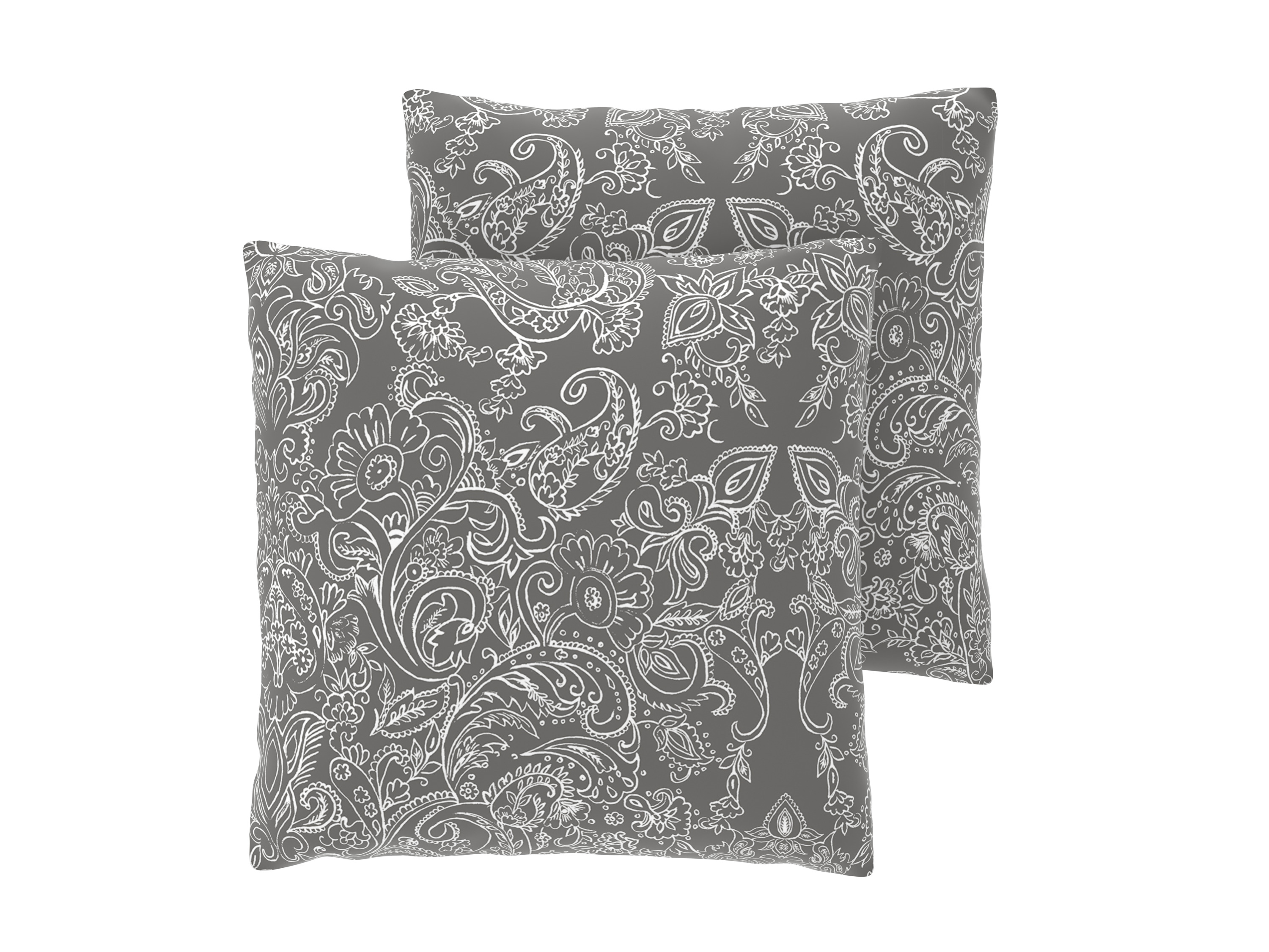 Livarno® Potah na polštář Renforcé, 50 x 60 cm, 2 kusy (kašmírový vzor, 70 x 50 cm)