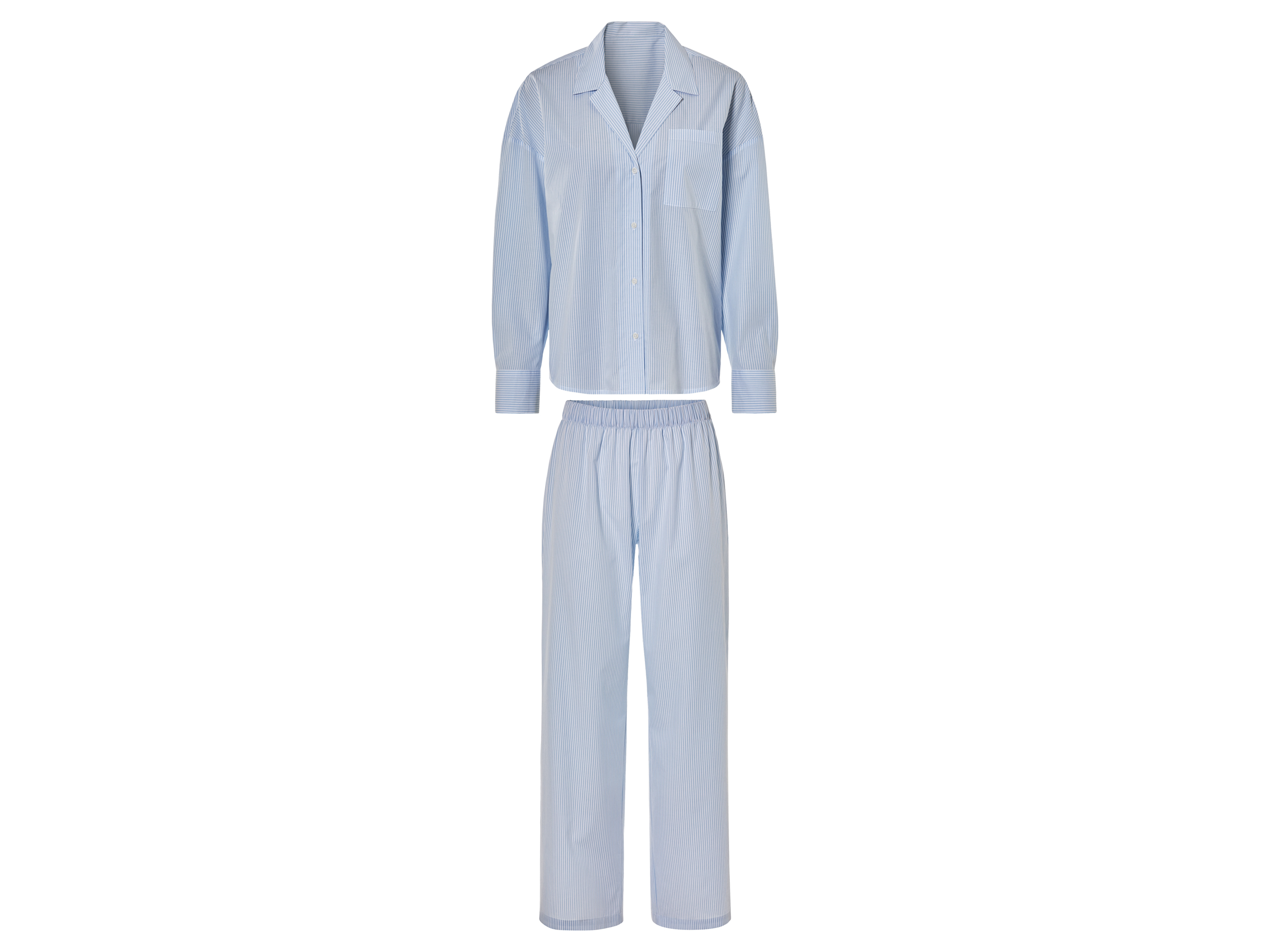 esmara® Dámské pyžamo (modrá/bílá, M(40/42))