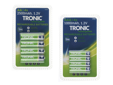 TRONIC® Sada nabíjecích baterií Ready 2 Use, 8dílná