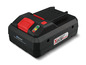 Černá baterie Parkside X20V Team s Bluetooth a 4 Ah.