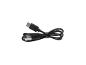 Černý nabíjecí kabel USB-C na USB-A, stočený