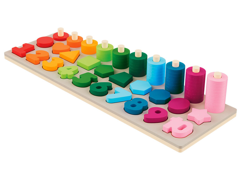  Zobrazit na celou obrazovku Playtive Dřevěná výuková hra Montessori - počítání - Obrázek 9