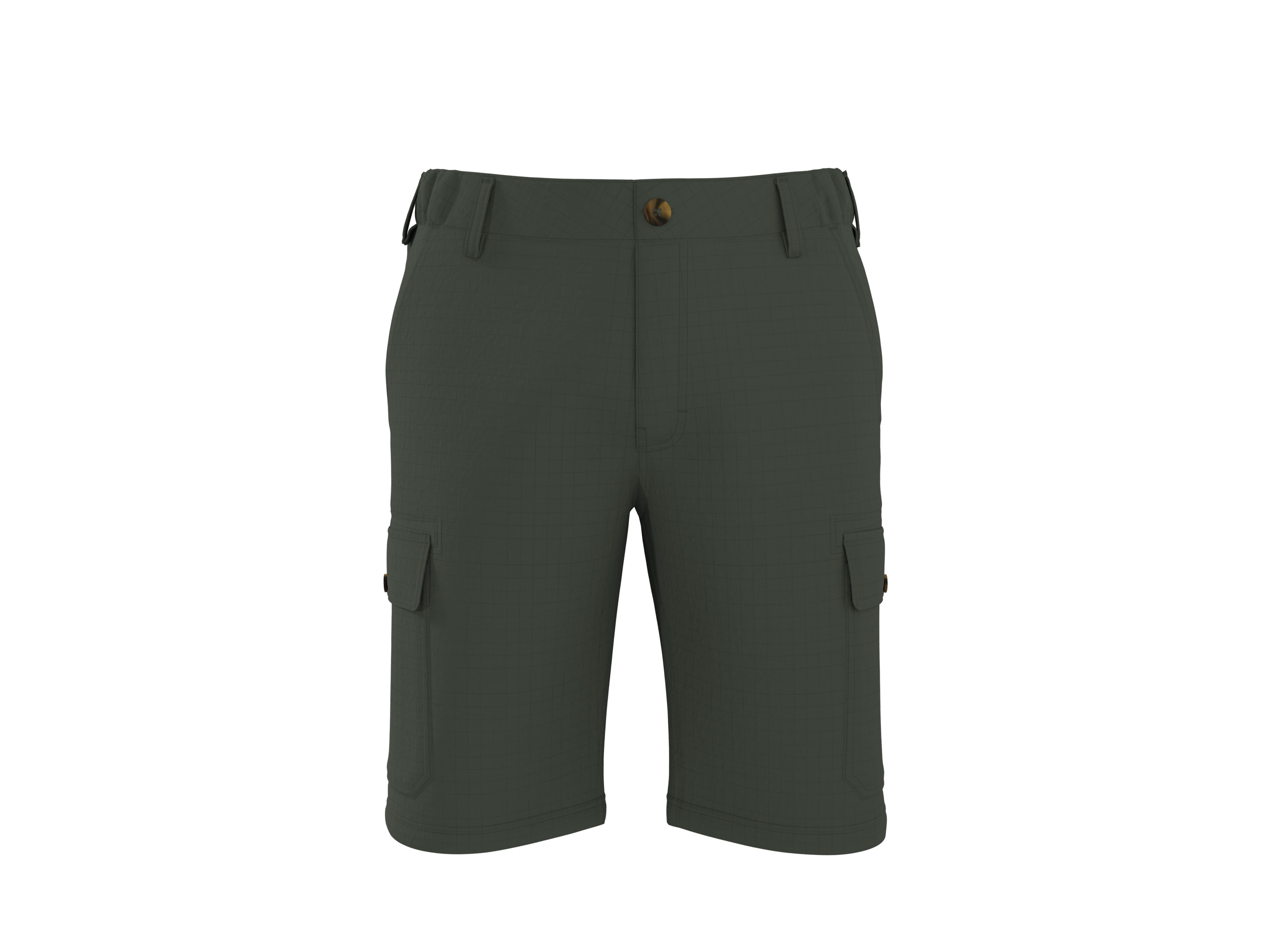 Esmara MEN Pánské cargo bermudy (zelená, S (44/46))