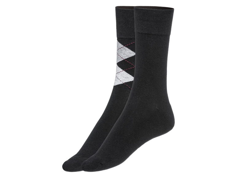 LIVERGY® Pánské ponožky s BIO bavlnou, 2 páry (43/46)