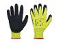 Žluto-černé pracovní rukavice Parkside s protiskluzovou úpravou.