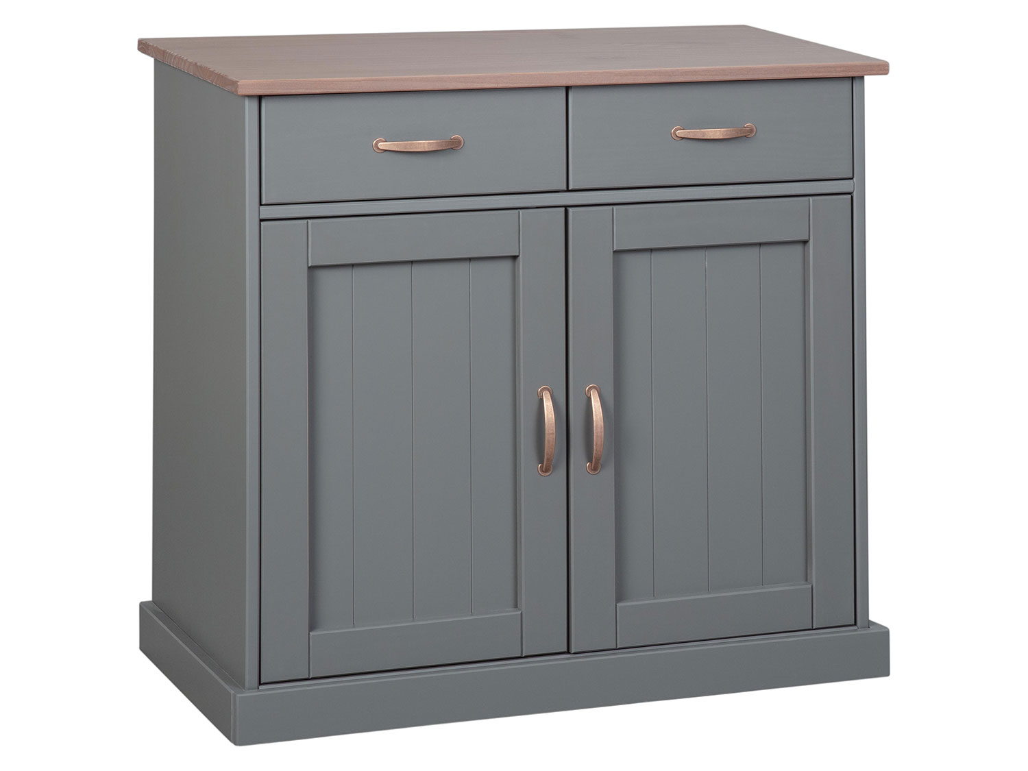 Inter Link Příborník/Komoda Westerland (Se 3 zásuvkami a 3 otočnými dvířky, šedá)