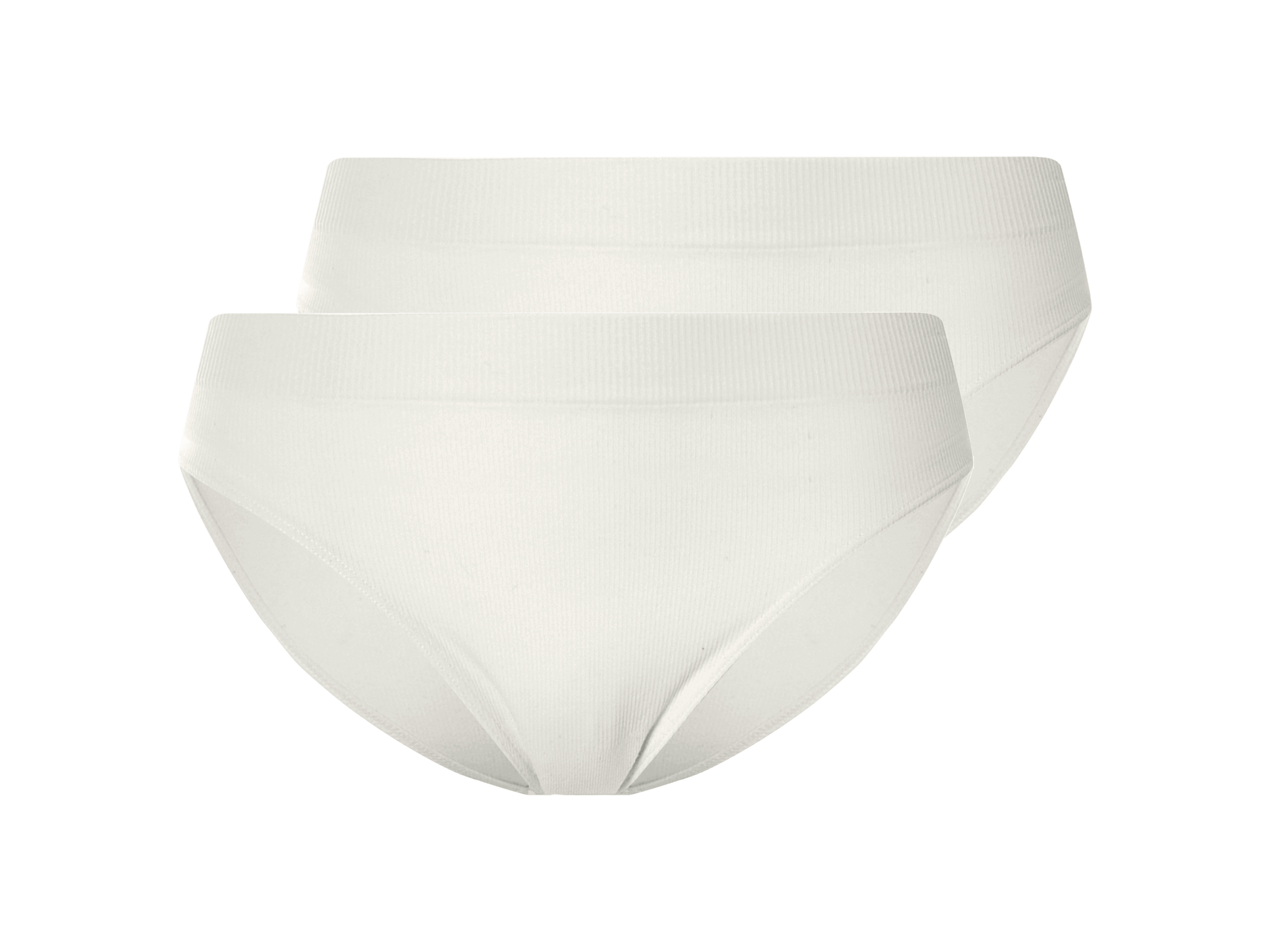 esmara® Dámské bezešvé kalhotky, 2 kusy (bílá, XL (48/50))