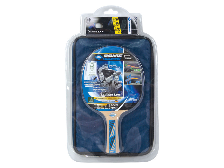 Stolní tenisová raketa Donic Schildkröt Legends Line v pouzdru