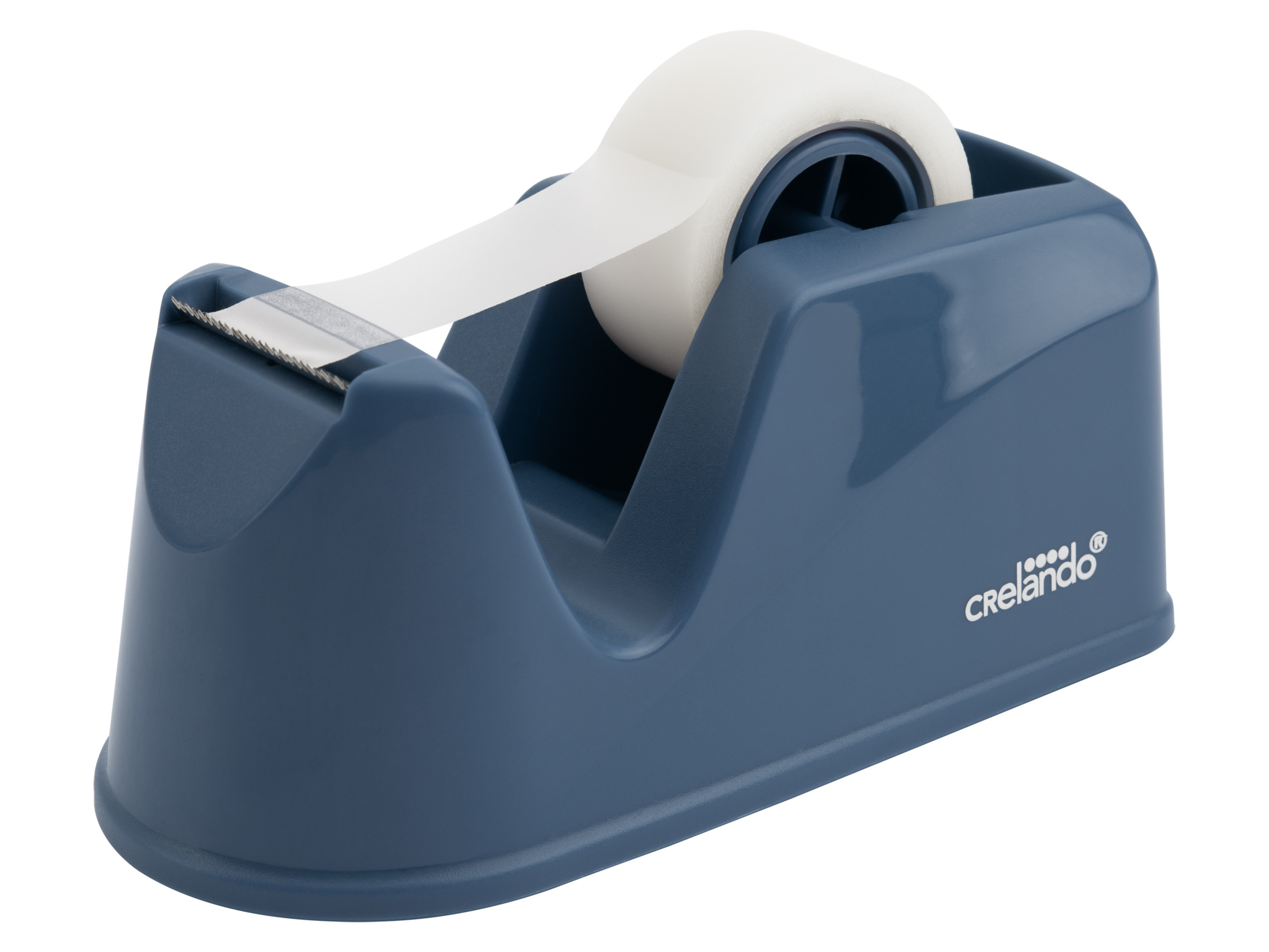 crelando® Děrovačka / Sešívačka / Odvíječ lepicí pásky (odvíječ lepicí pásky, modrá)