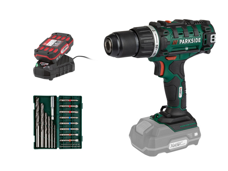  Zobrazit na celou obrazovku PARKSIDE® Aku vrtací šroubovák PABS 20-Li E6, 2 Ah - Obrázek 1