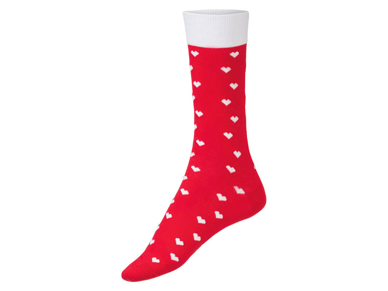  Zobrazit na celou obrazovku Fun Socks Ponožky s romantickým vzorem v dárkovém balení, 3 páry - Obrázek 5