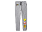 Šedé dětské tepláky Super Mario s ikonami.