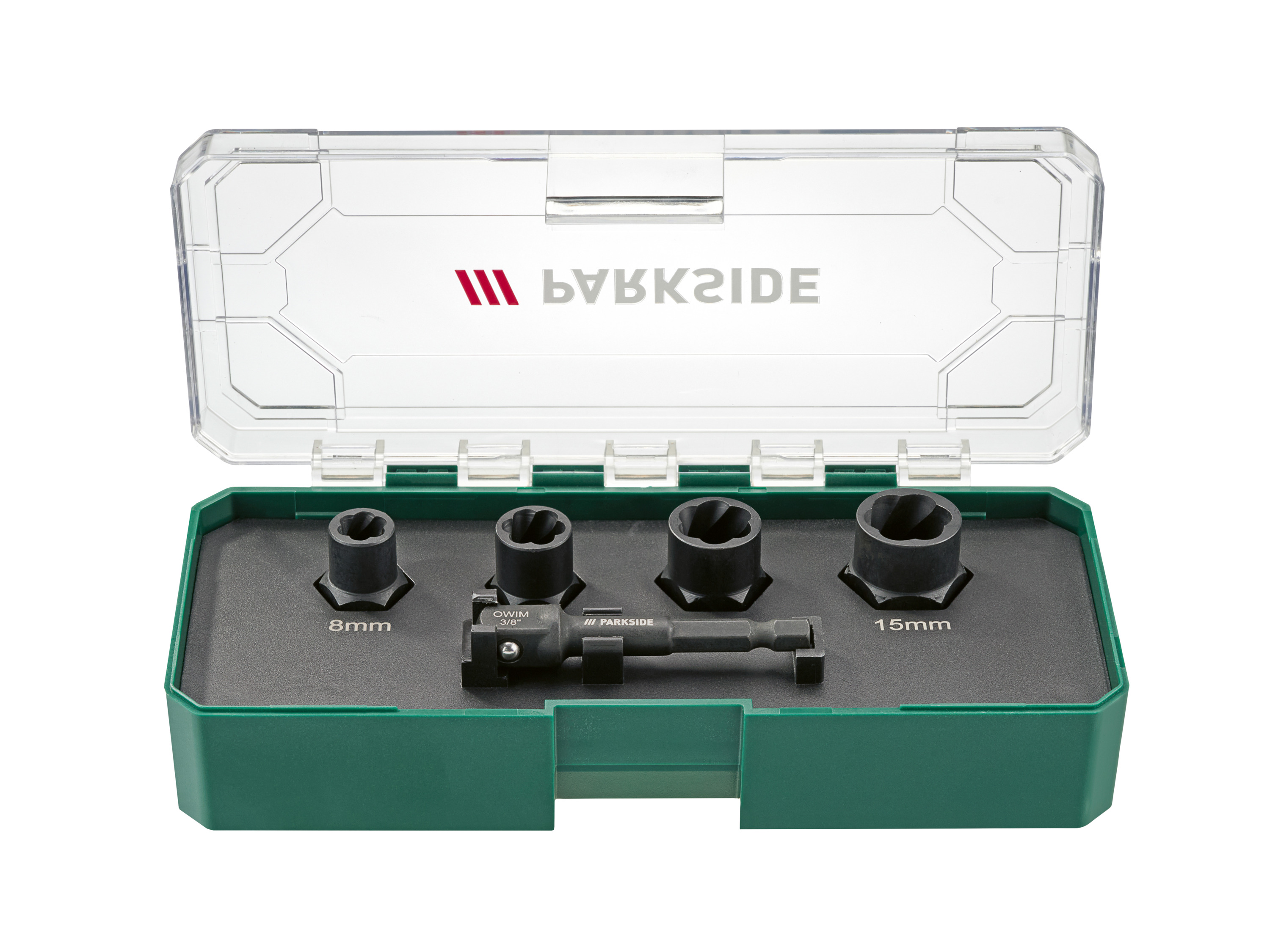 Parkside® Sada rázových utahováků / Sada na vytahování šroubů / matic (spirálový nástrčný klíč)