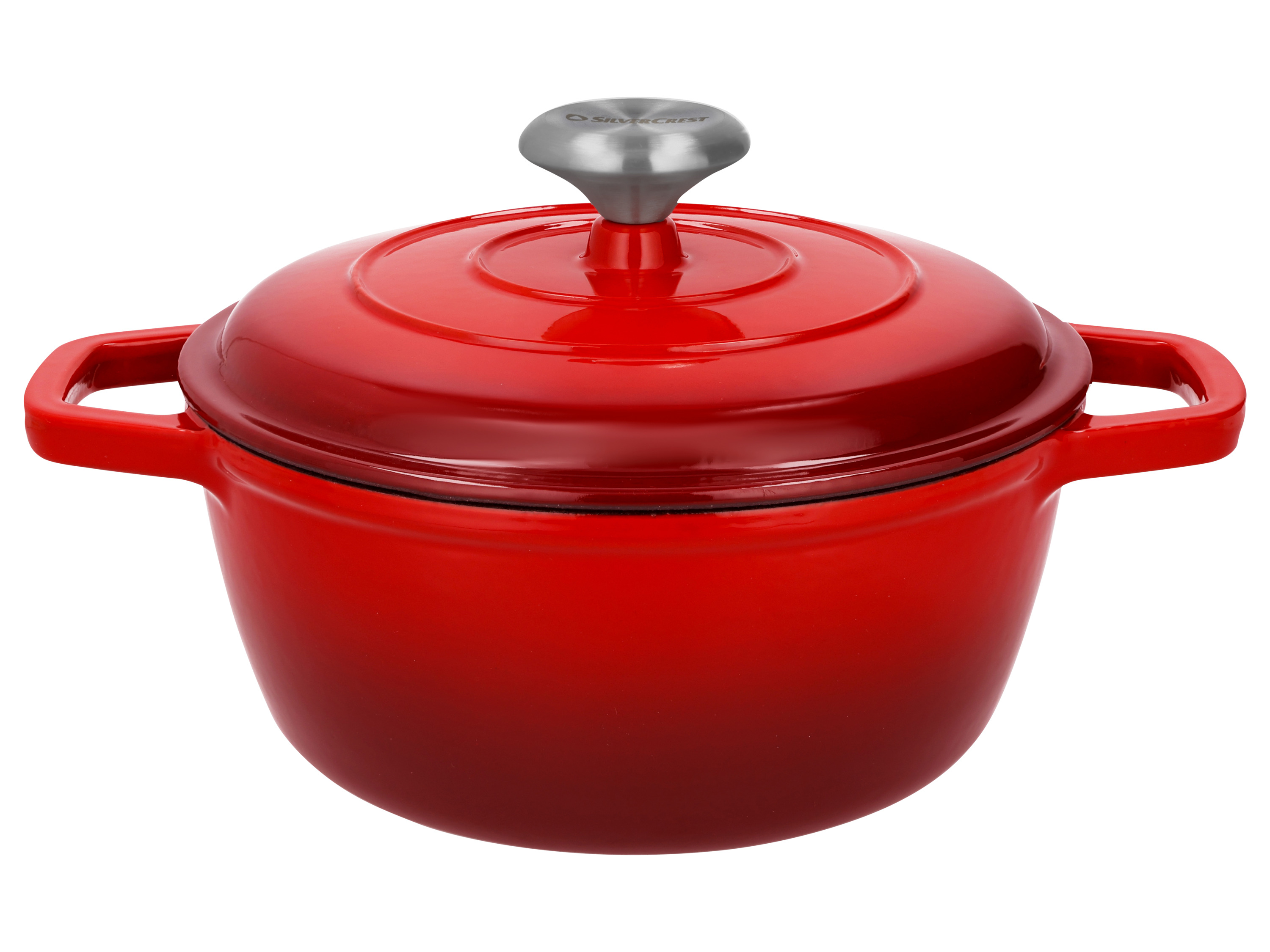 Silvercrest® Litinový hrnec Premium, Ø 21 cm / 2,8 l (červená)