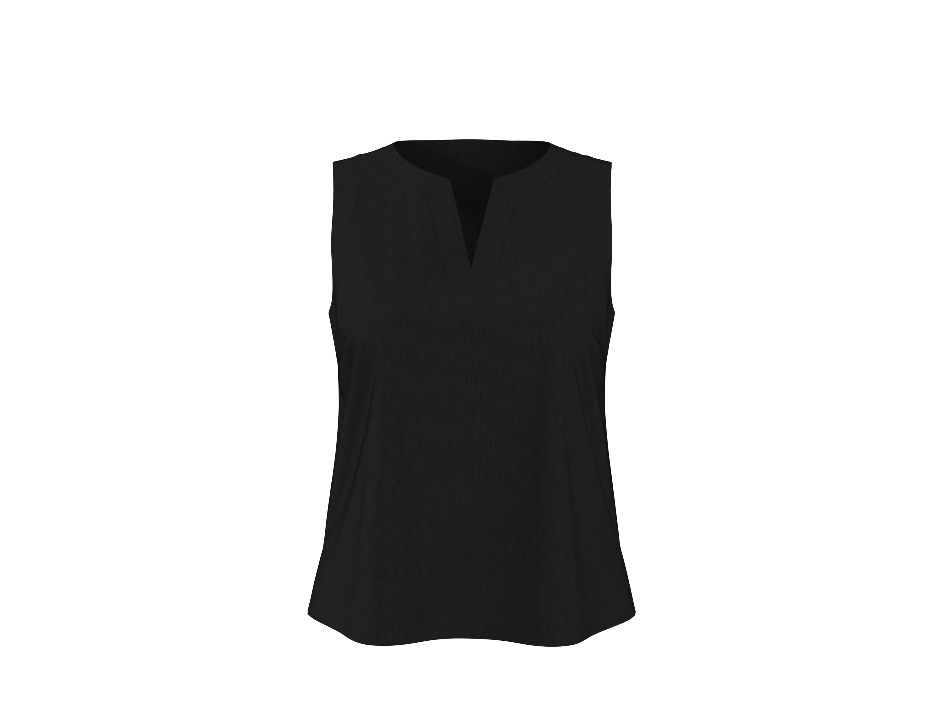 esmara® Dámská lněná blůza (černá, 46)