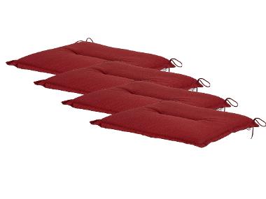 Sada podsedáků Houston, 45 x 48 cm, 4dílná, červená