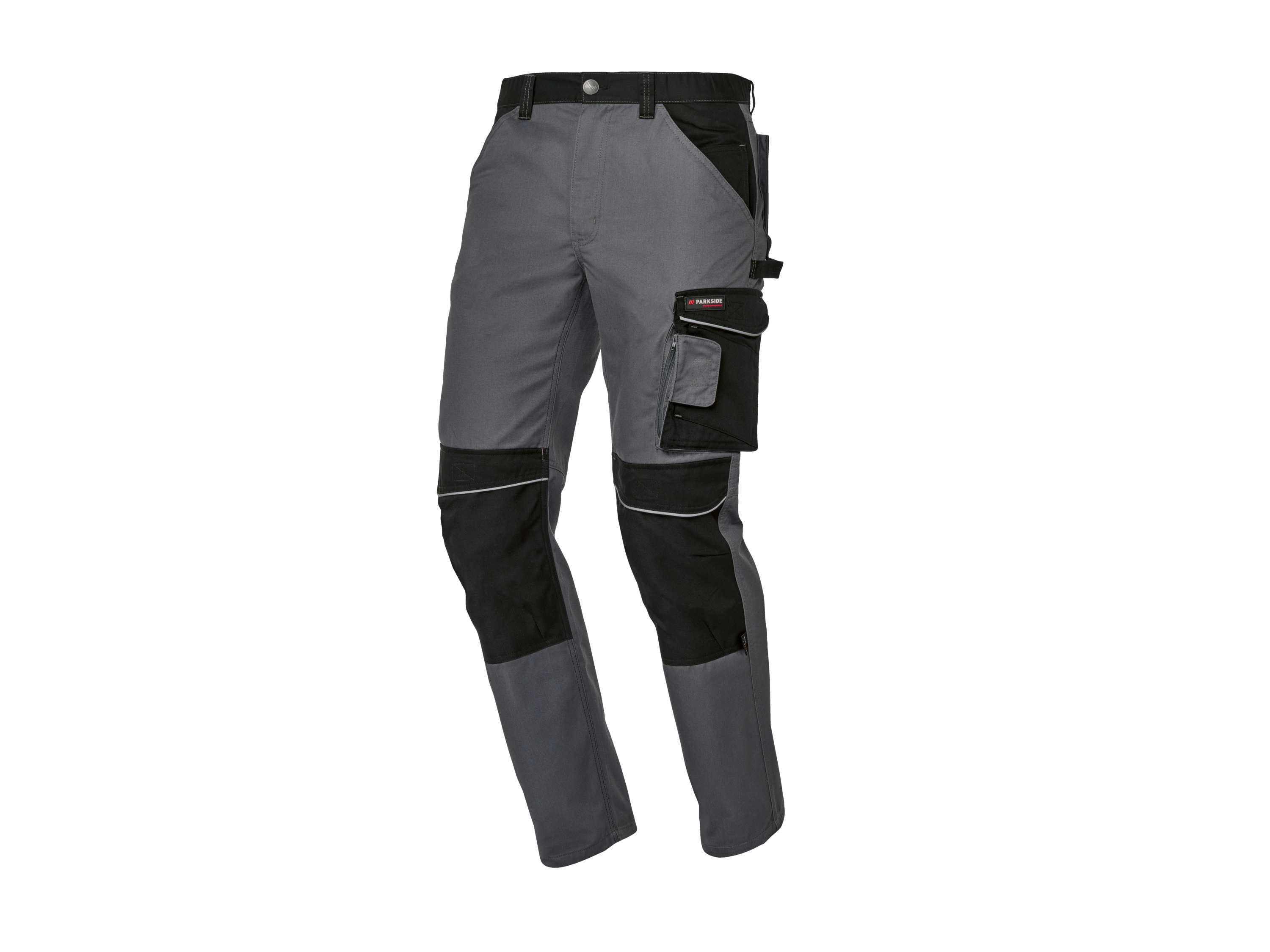Parkside Performance® Pánské pracovní kalhoty (šedá/černá, 58)