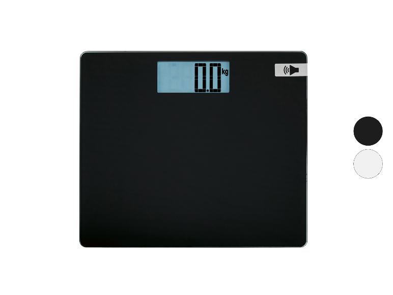 Černá koupelnová váha s digitálním displejem zobrazujícím „0.0 kg“.