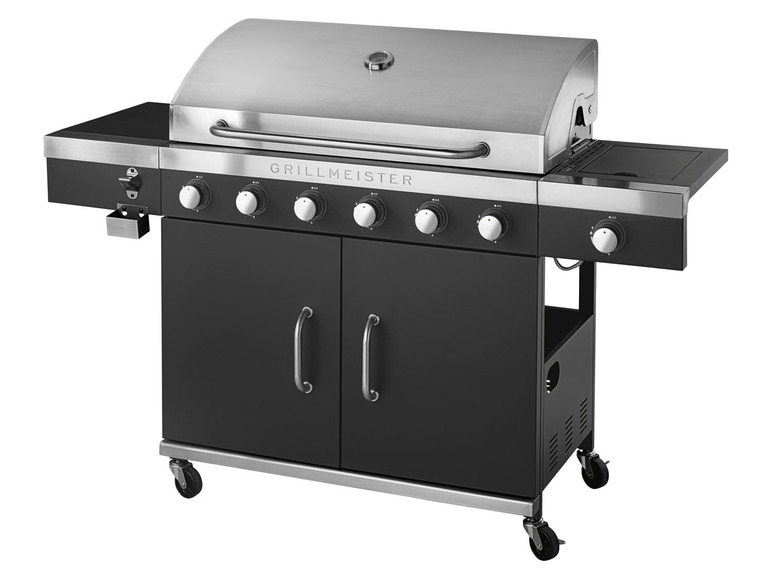  Zobrazit na celou obrazovku GRILLMEISTER Plynový gril 25,5 kW, 6 + 1 keramický hořák - Obrázek 2