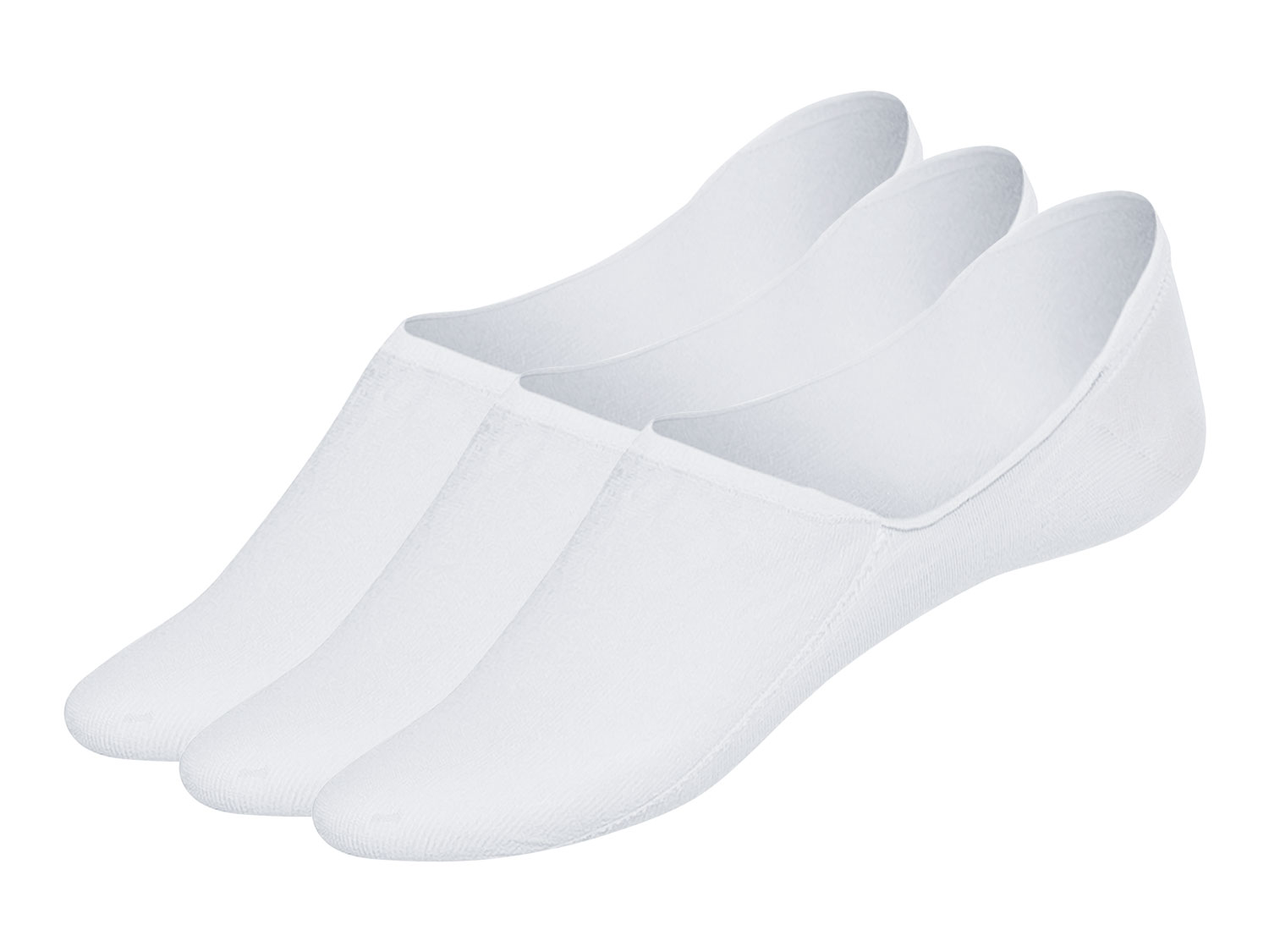 esmara® Dámské / Pánské bezešvé nízké ponožky, 3 páry (High-Cut, bílá, 43-46)