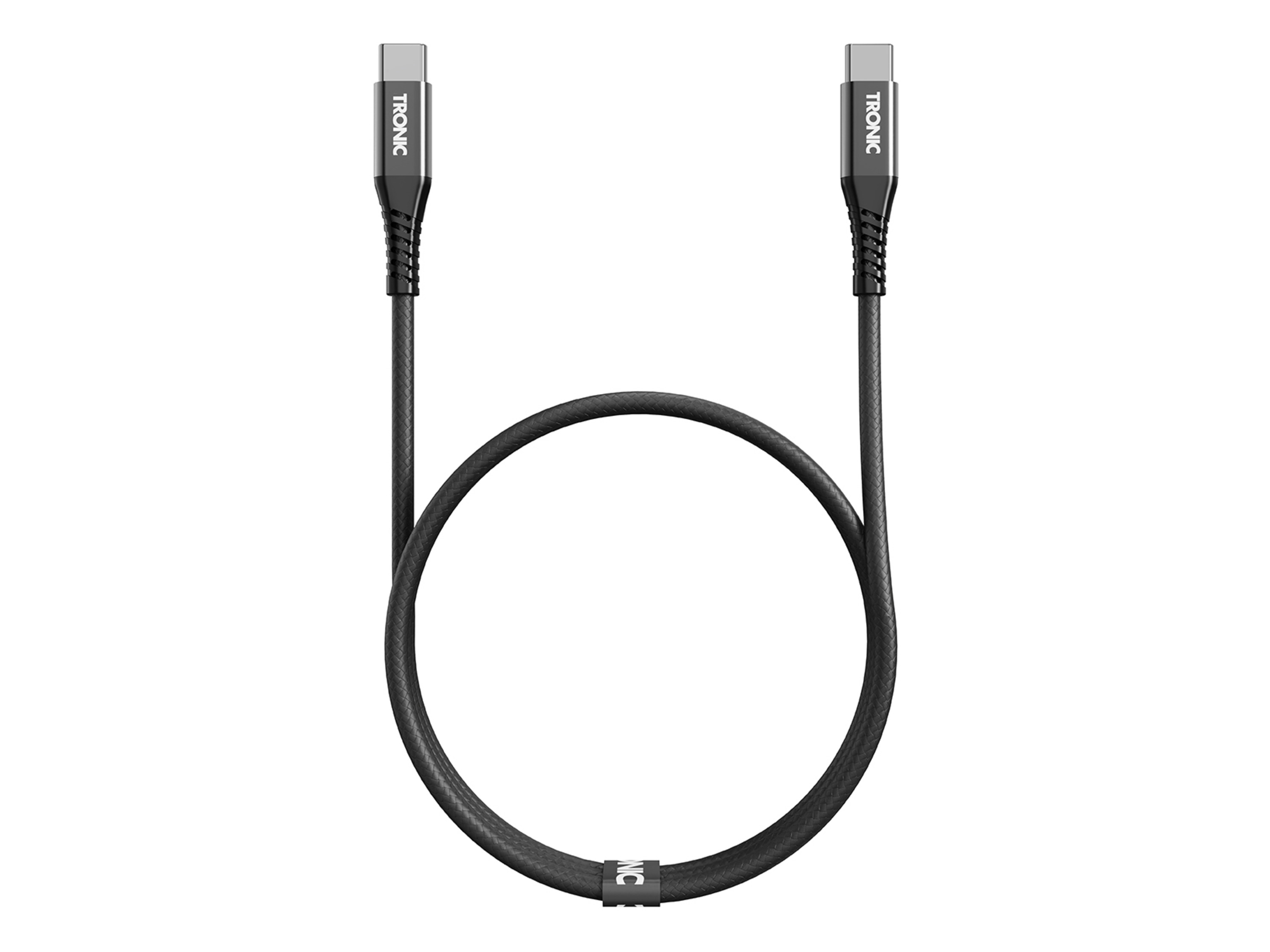 Tronic® Nabíjecí a datový kabel, 1 m (Usb-C na USB-C/černá)