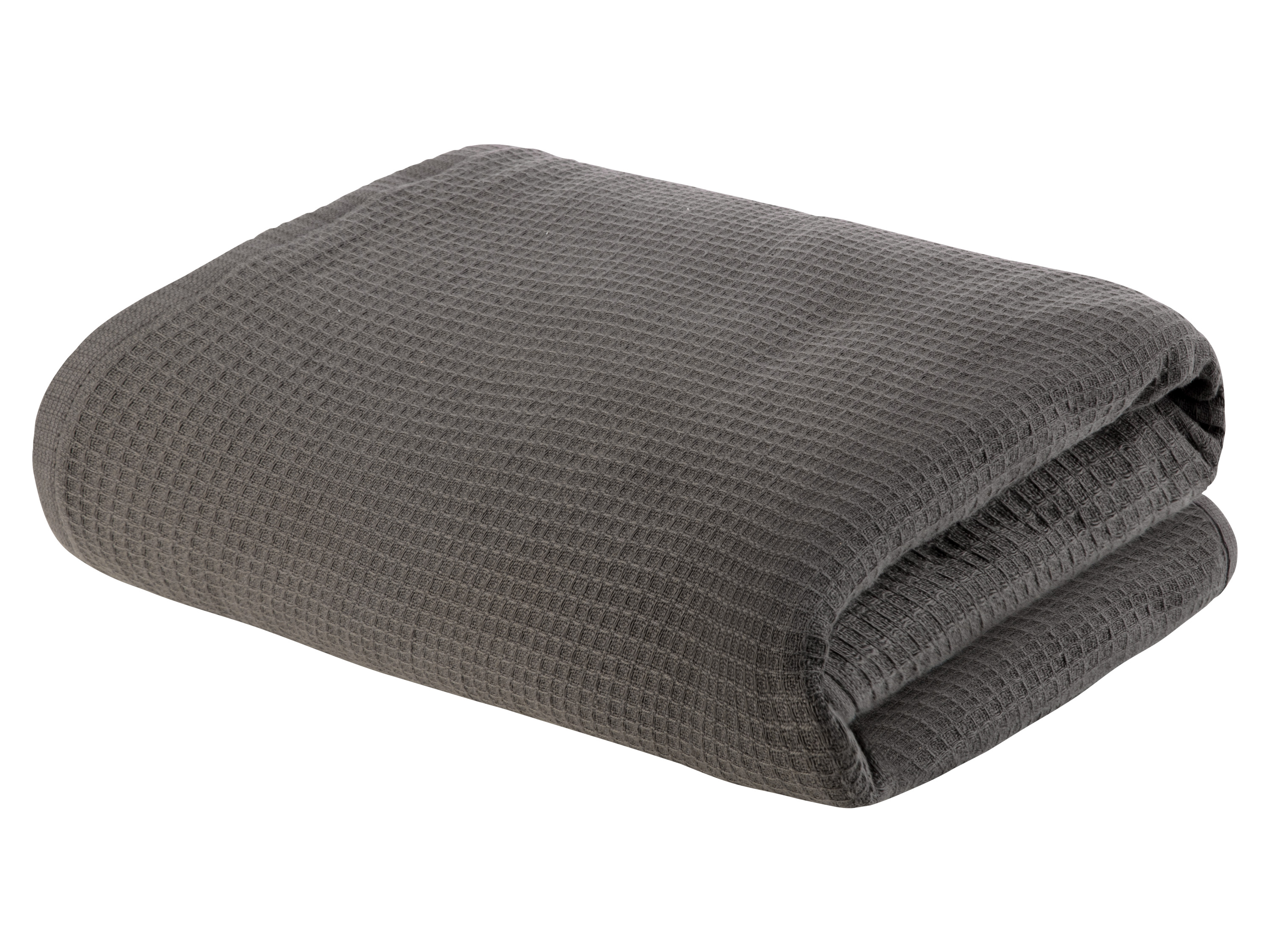 Livarno home Prémiová vaflová osuška, 70 x 140 cm, 500 g/m2 (tmavě šedá)